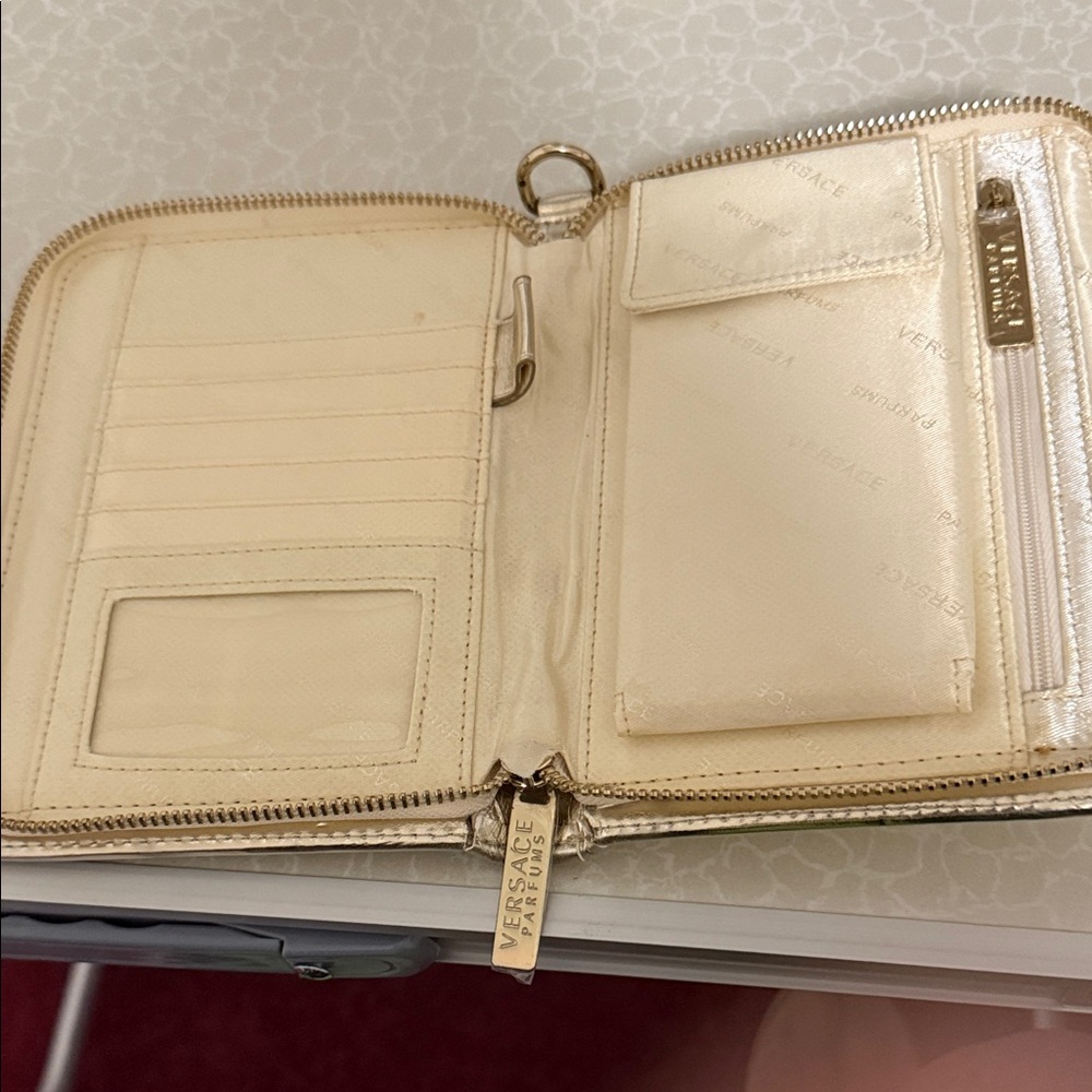 Versace Metallic Gold Wallet Clutch - Picture 5 of 5